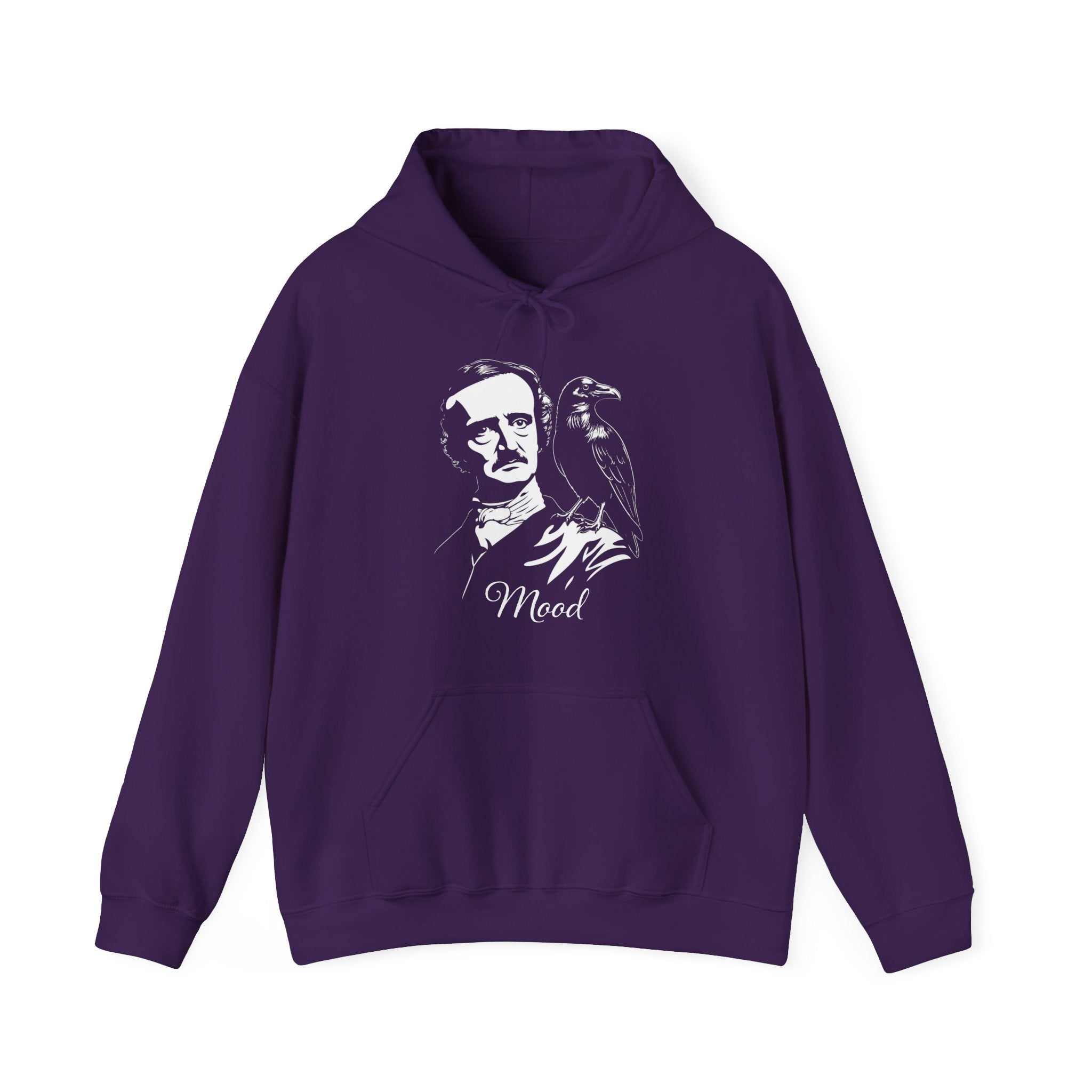 Edgar Allan Poe Raven Hoodie — Gothic 'Mood' Literary Sweatshirt