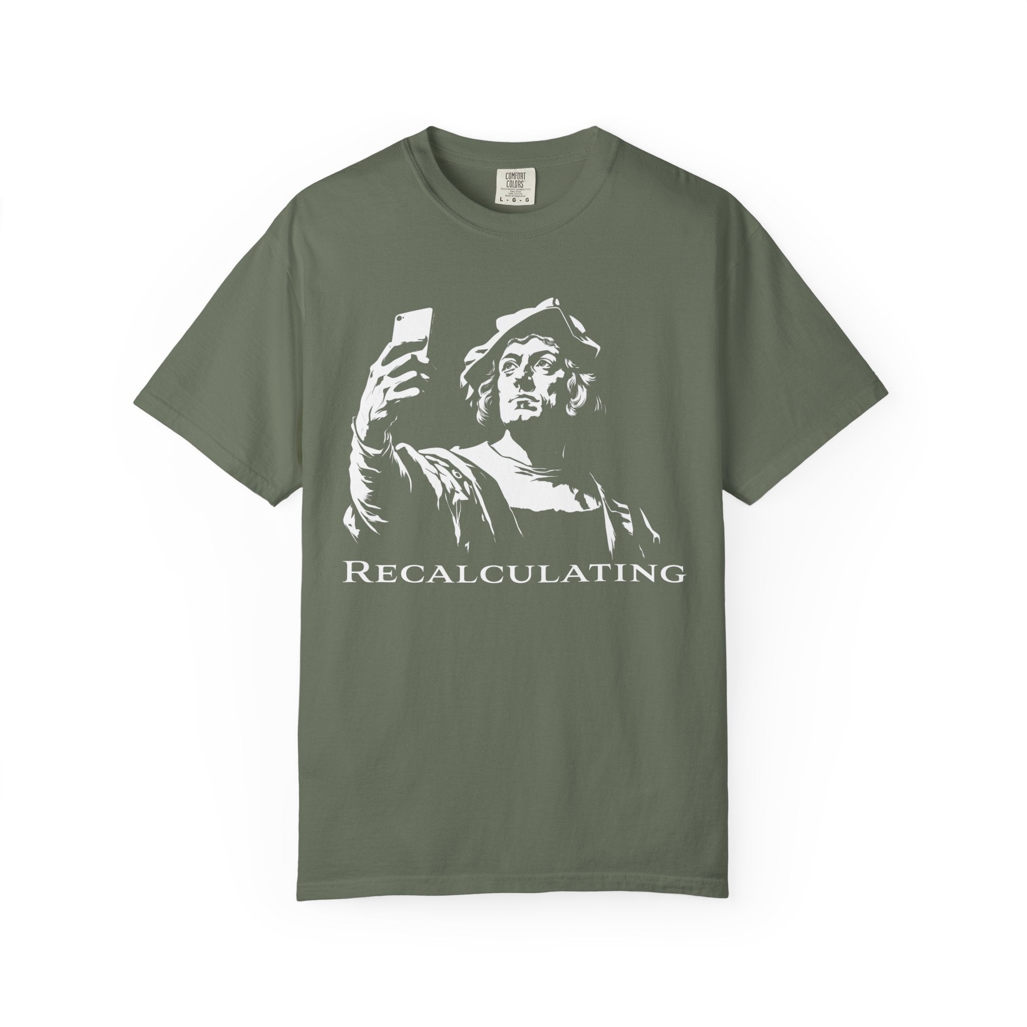 Vintage Classical 'Recalculating' T-Shirt (Christopher Columbus)