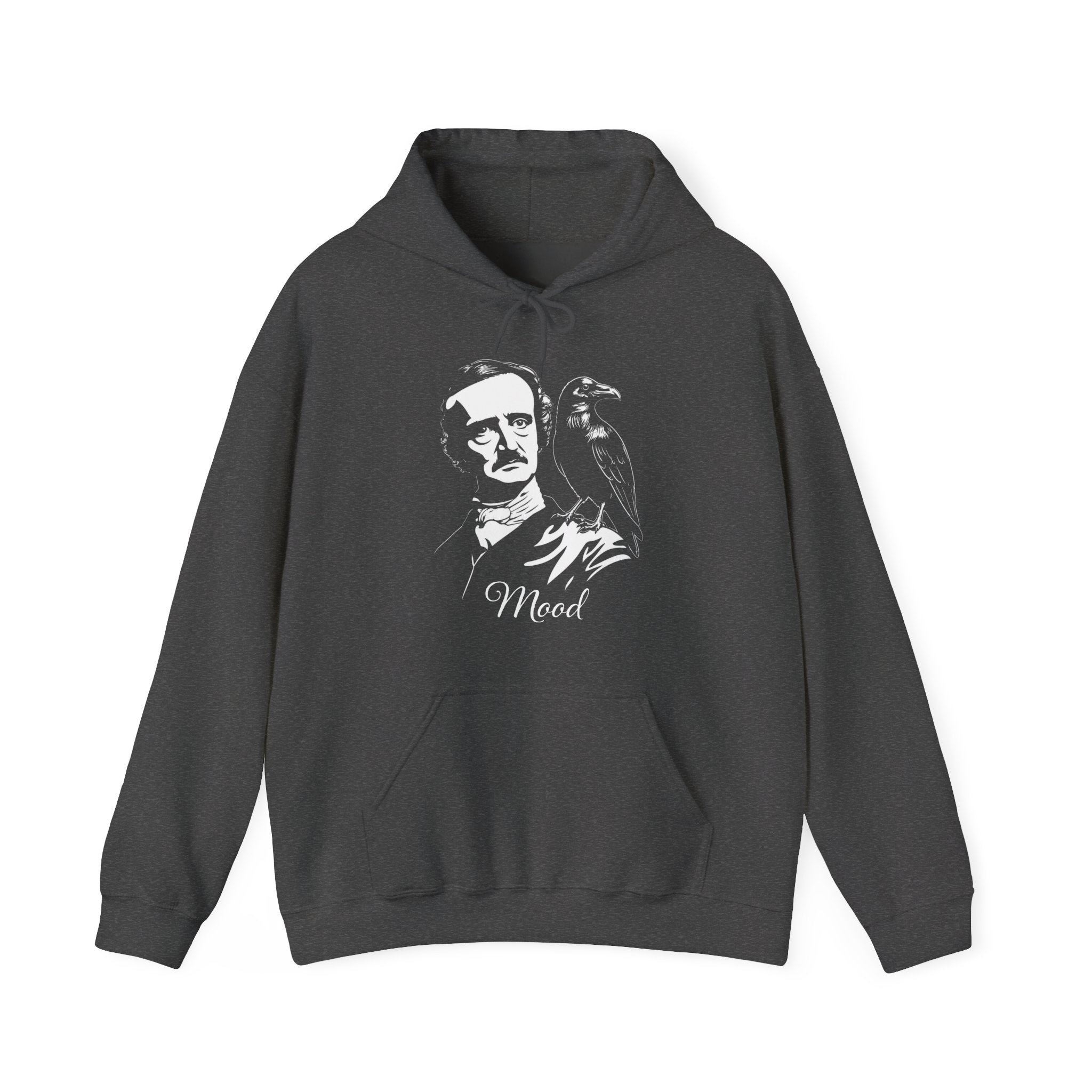 Edgar Allan Poe Raven Hoodie — Gothic 'Mood' Literary Sweatshirt