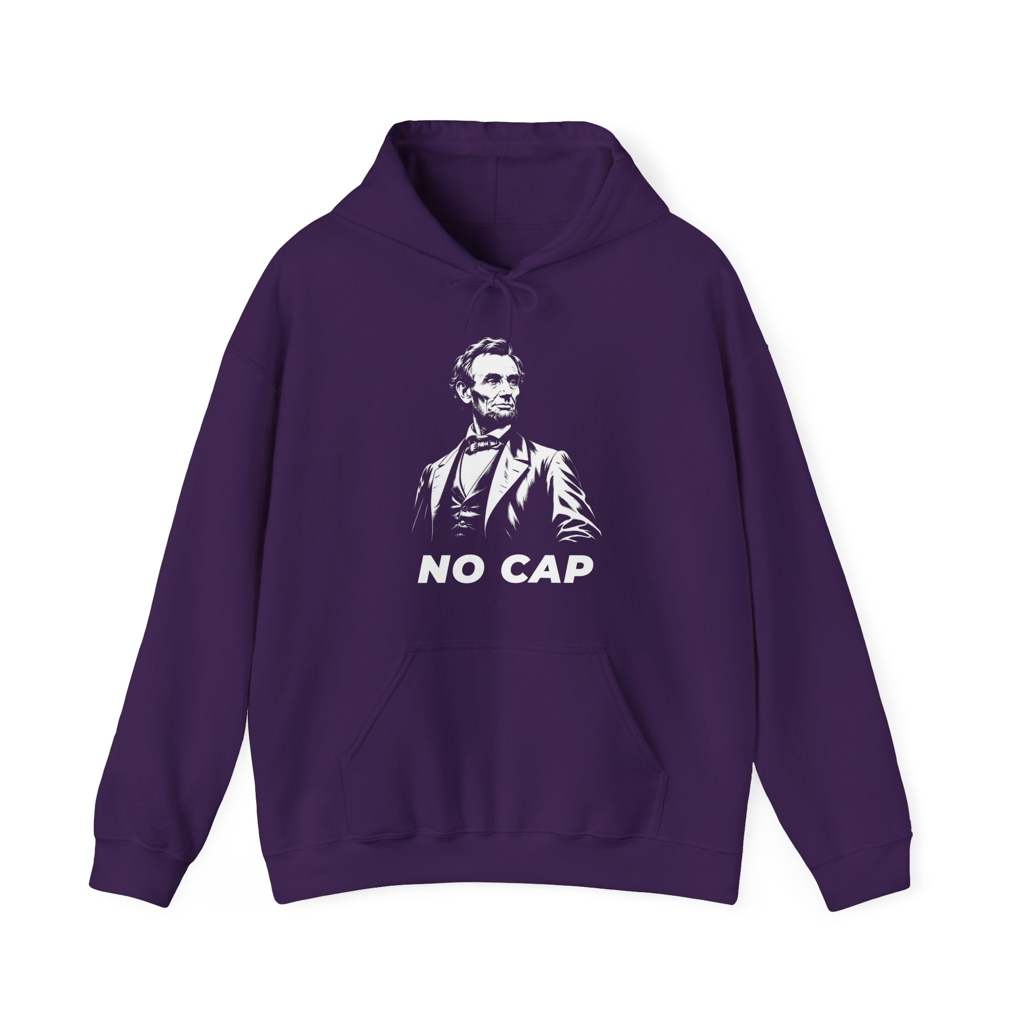 Abraham Lincoln "No Cap" Hoodie — Funny Historical Meme Sweatshirt