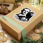 Edgar Allan Poe 'Mood' Sticker — Gothic Raven Kiss-Cut Decal