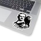 Edgar Allan Poe 'Mood' Sticker — Gothic Raven Kiss-Cut Decal