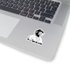 Vintage Poet Portrait Sticker — "T-Wain" Kiss-Cut Vinyl