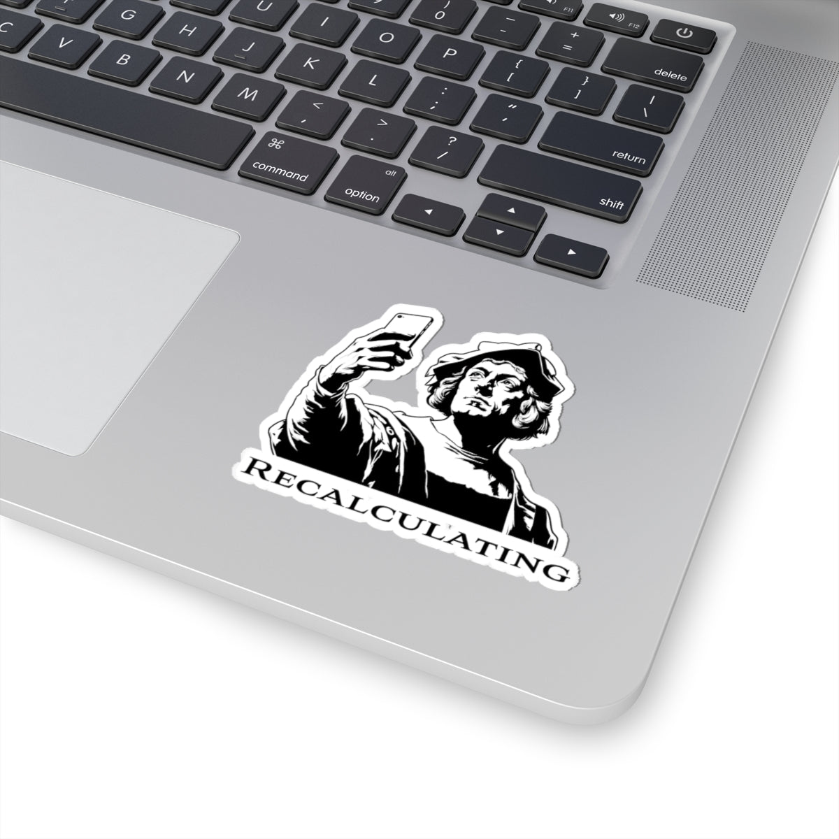 Recalculating Sticker — Columbus with GPS Vinyl Kiss-Cut Sticker
