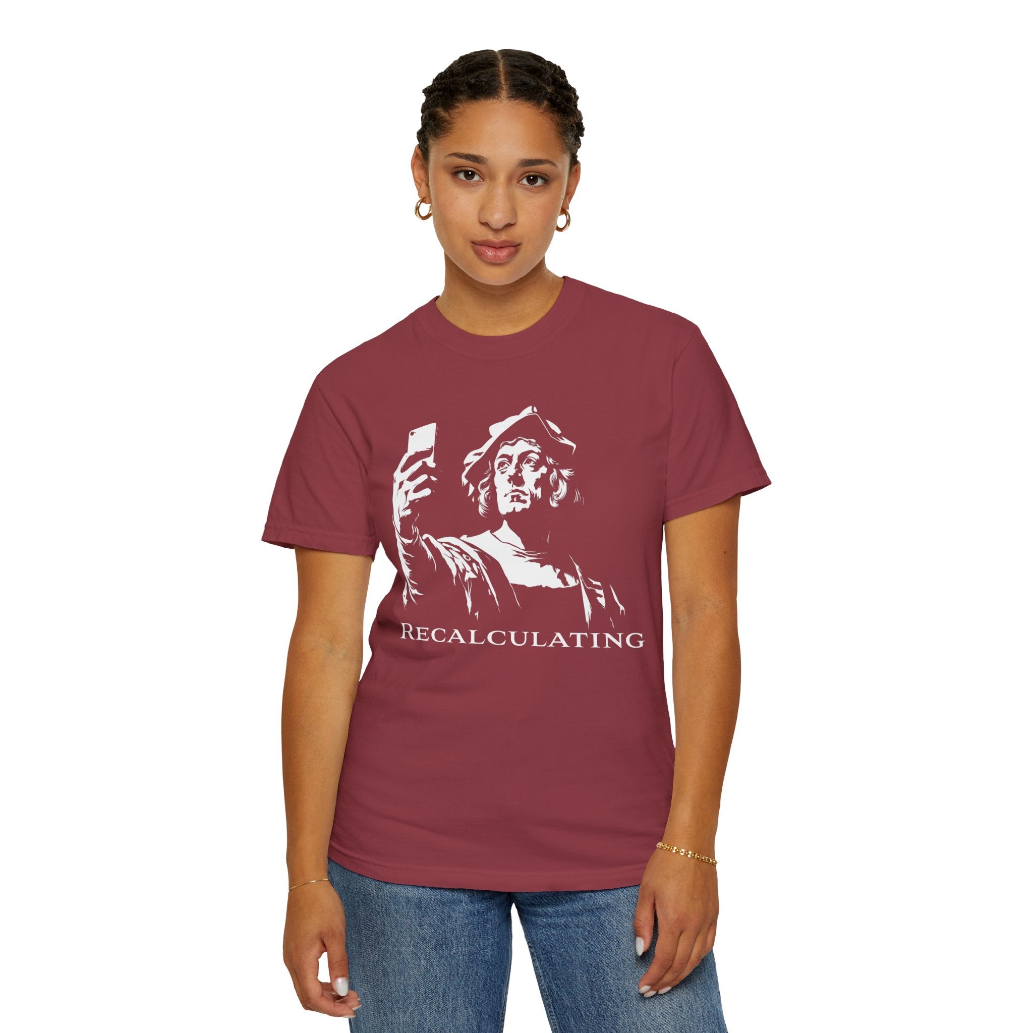 Vintage Classical 'Recalculating' T-Shirt (Christopher Columbus)