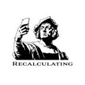 Recalculating Sticker — Columbus with GPS Vinyl Kiss-Cut Sticker