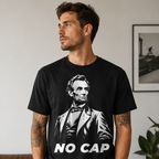 Abraham Lincoln “No Cap” Graphic T-Shirt