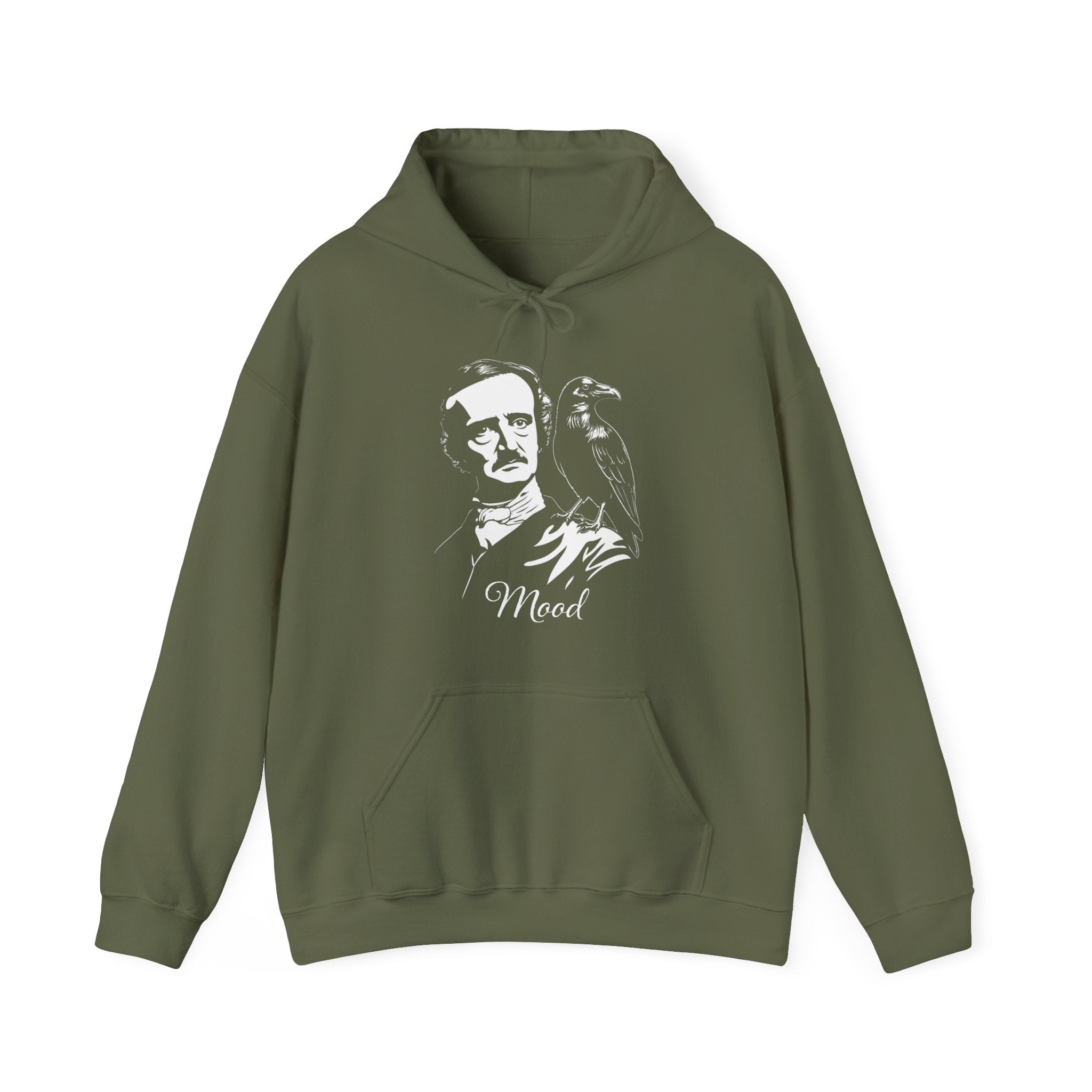 Edgar Allan Poe Raven Hoodie — Gothic 'Mood' Literary Sweatshirt