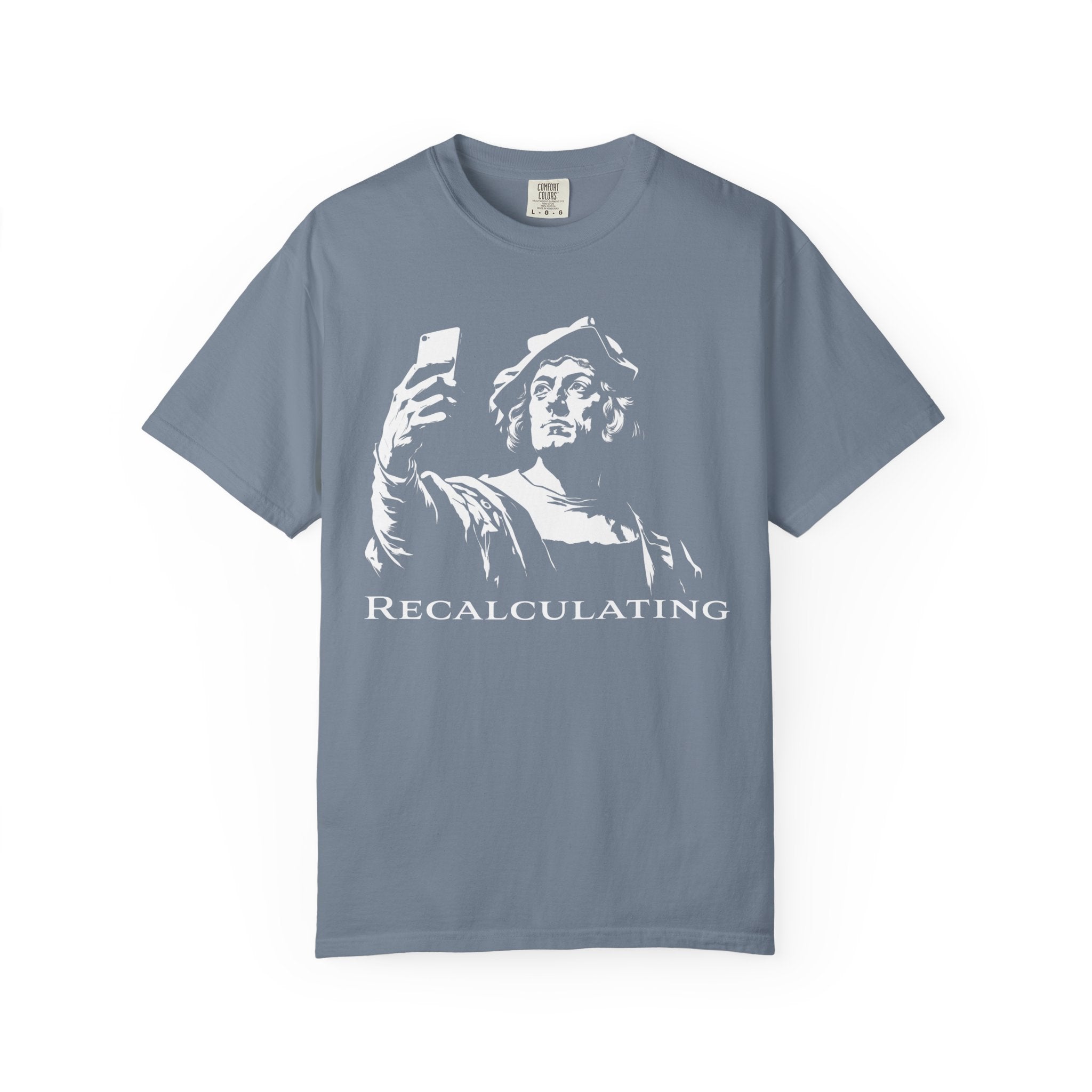Vintage Classical 'Recalculating' T-Shirt (Christopher Columbus)
