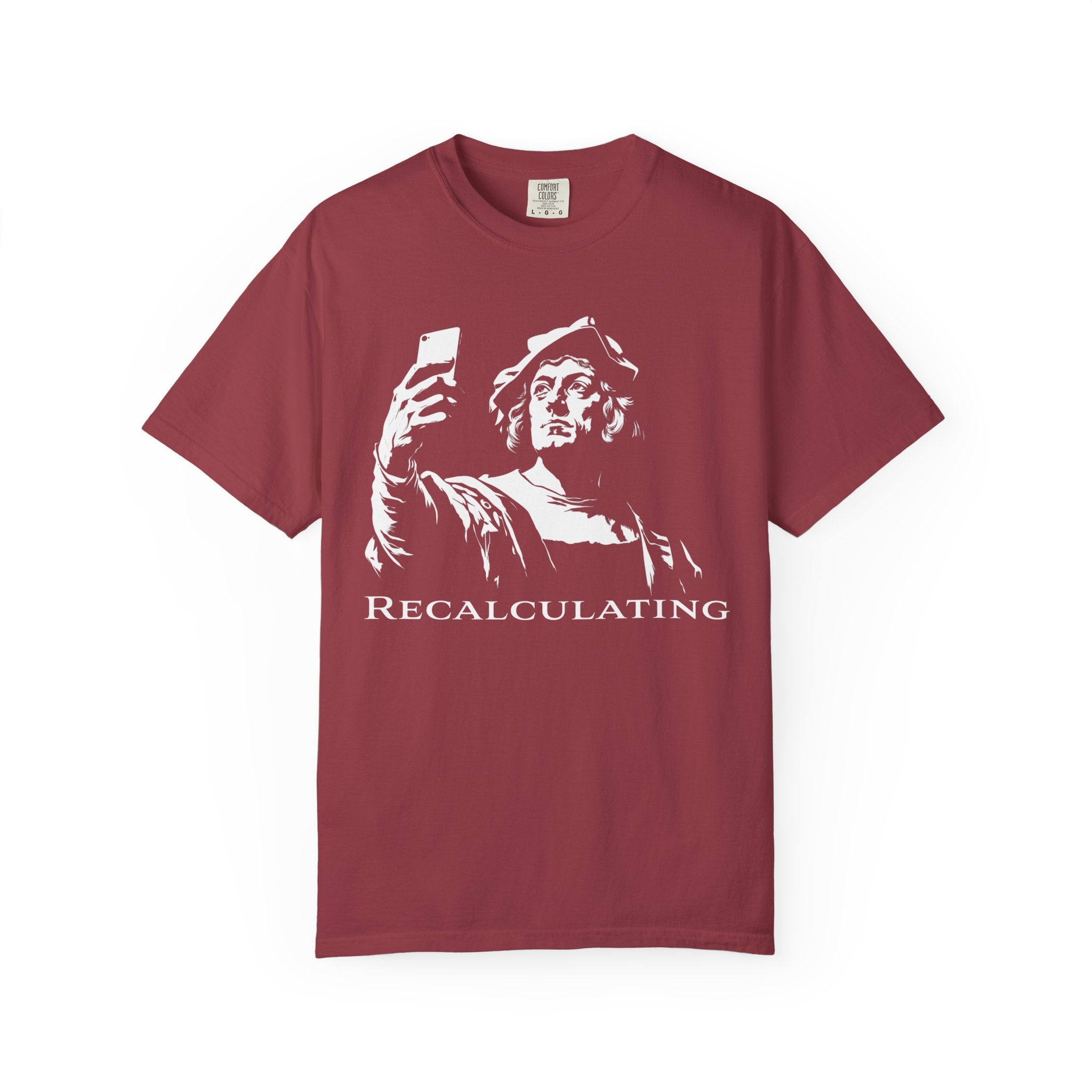 Vintage Classical 'Recalculating' T-Shirt (Christopher Columbus)