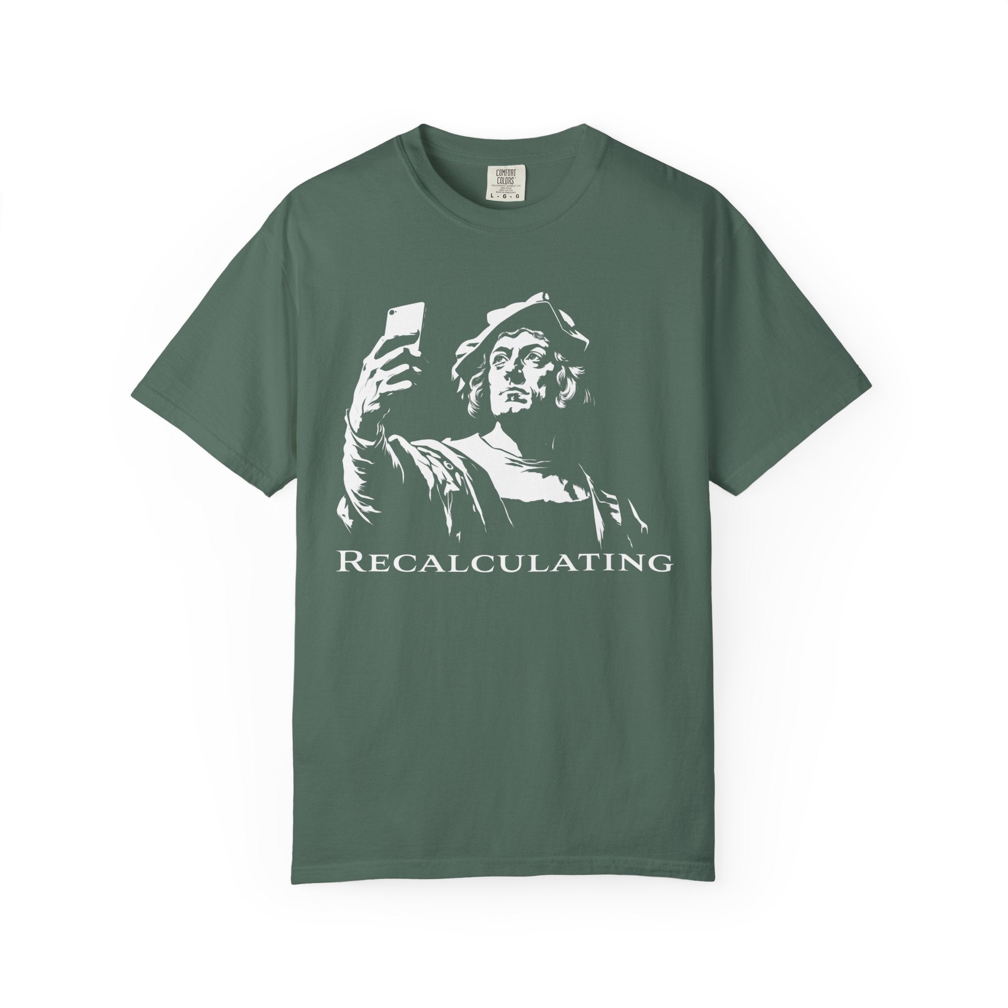 Vintage Classical 'Recalculating' T-Shirt (Christopher Columbus)