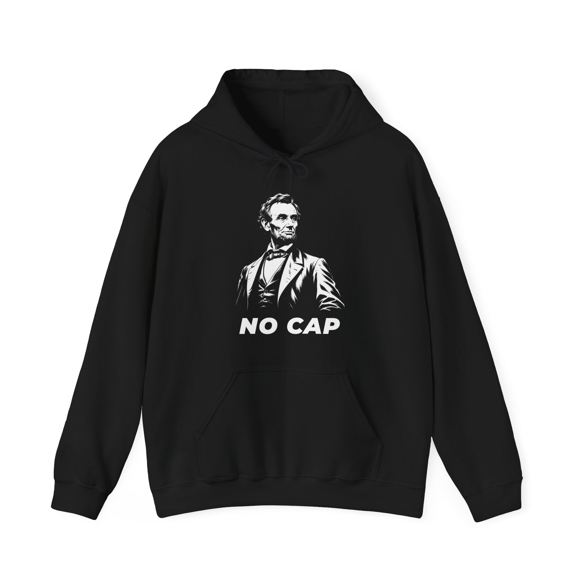 Abraham Lincoln "No Cap" Hoodie — Funny Historical Meme Sweatshirt
