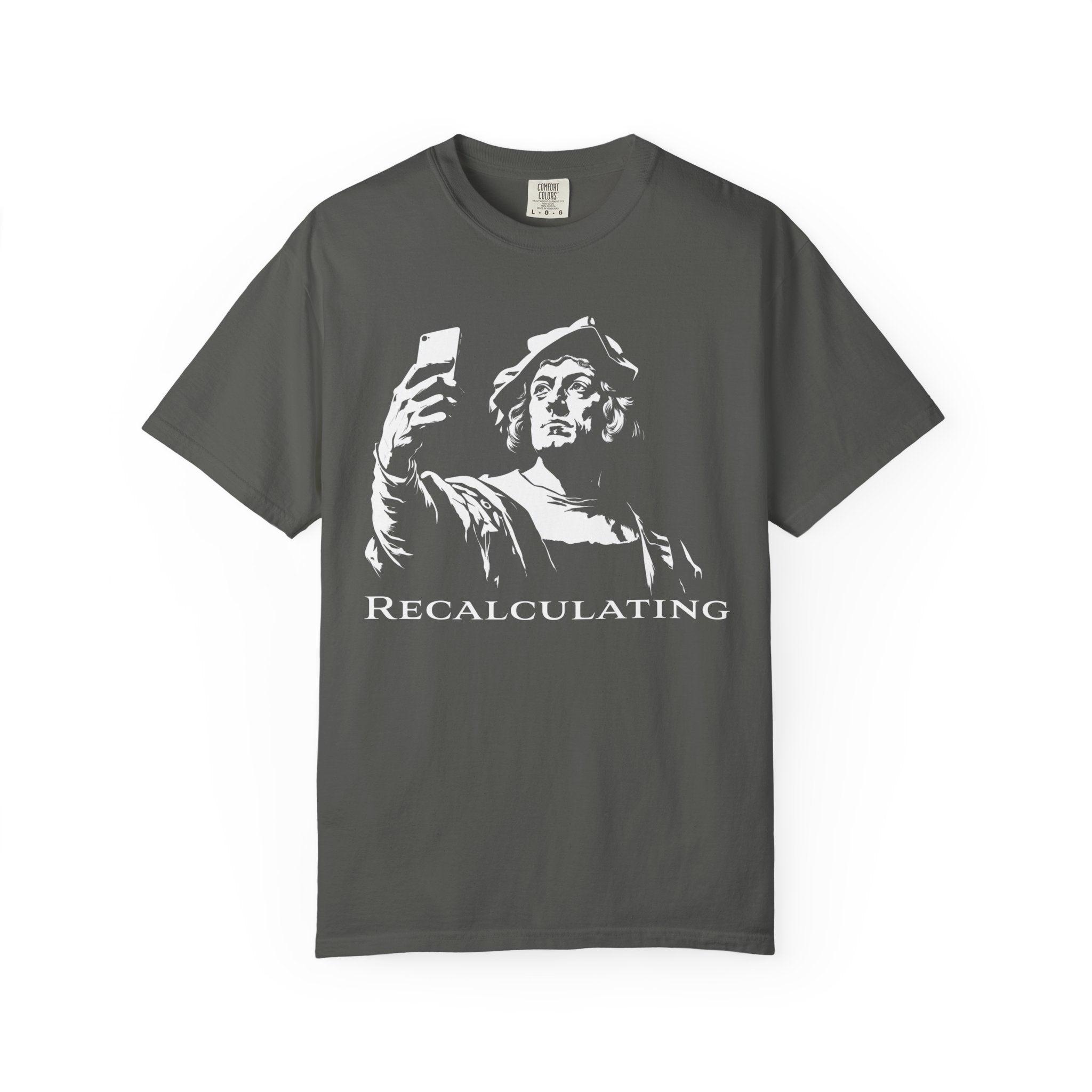 Vintage Classical 'Recalculating' T-Shirt (Christopher Columbus)