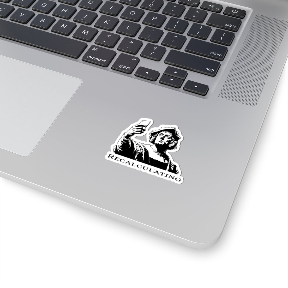 Recalculating Sticker — Columbus with GPS Vinyl Kiss-Cut Sticker