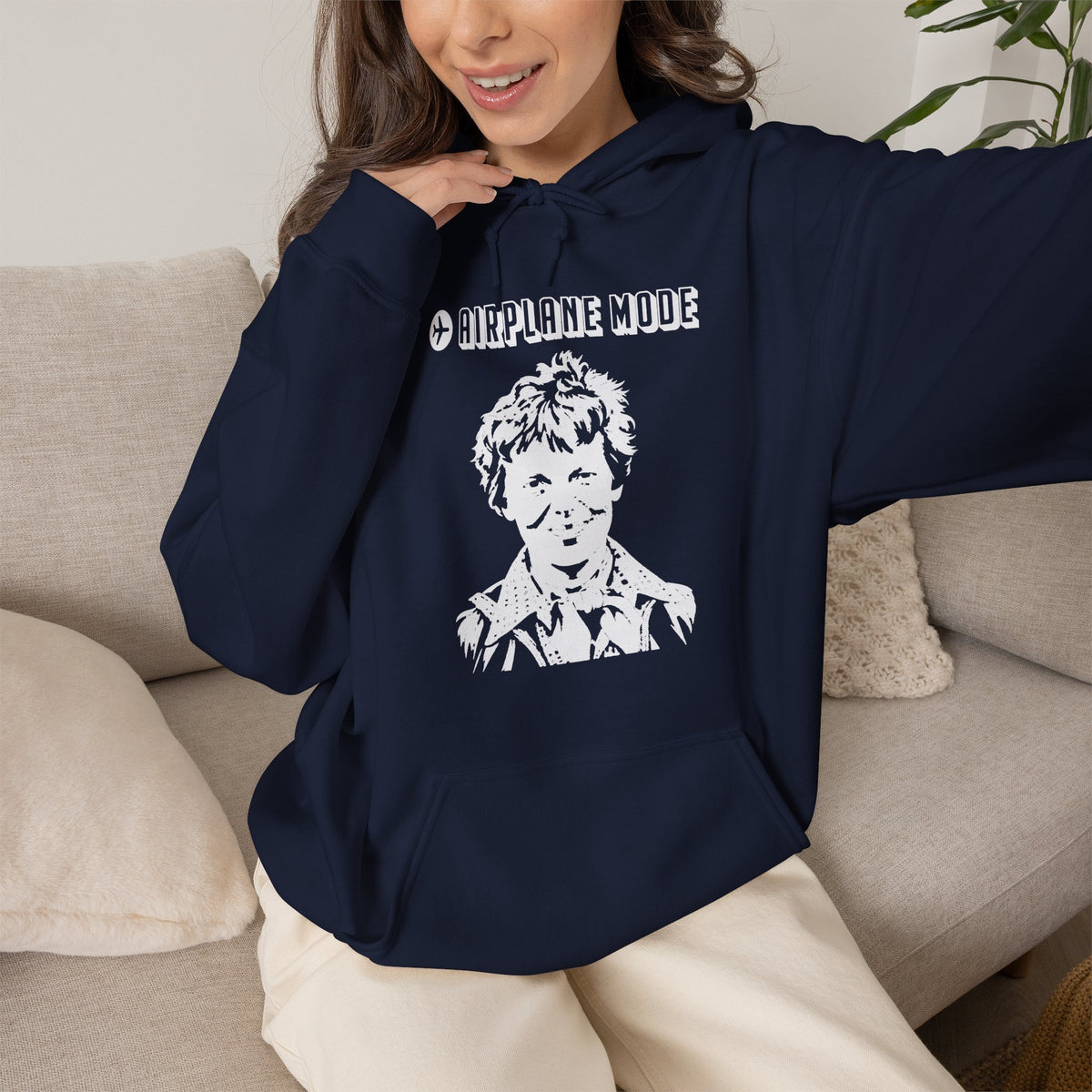 Amelia Earhart - Airplane Mode Hoodie